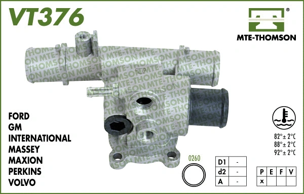 Thermostat, coolant (VT376.88)