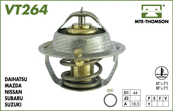 Thermostat, coolant (VT264.82)