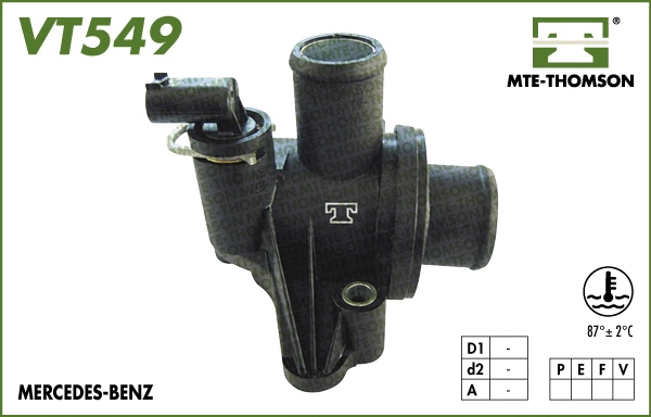 Thermostat, coolant (VT549.87)