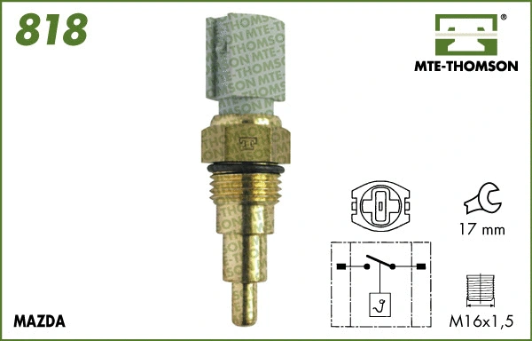 Temperature Switch, radiator fan (818)