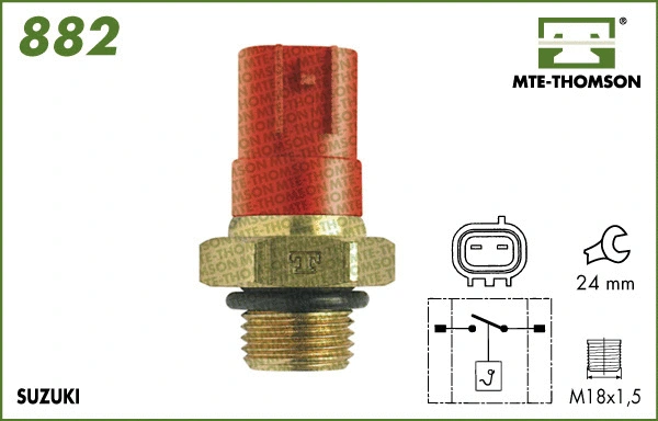Temperature Switch, radiator fan (882)
