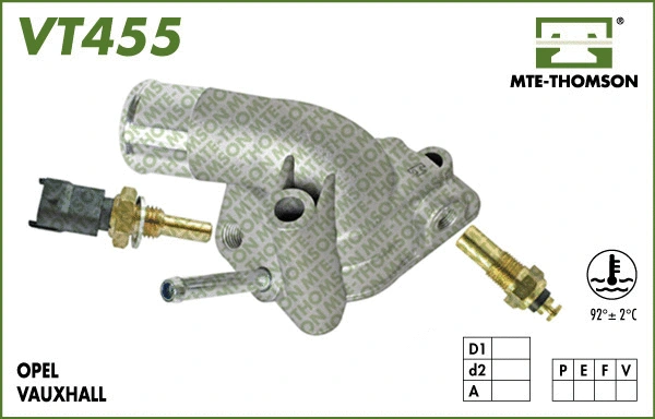 Thermostat, coolant (VT455.92)