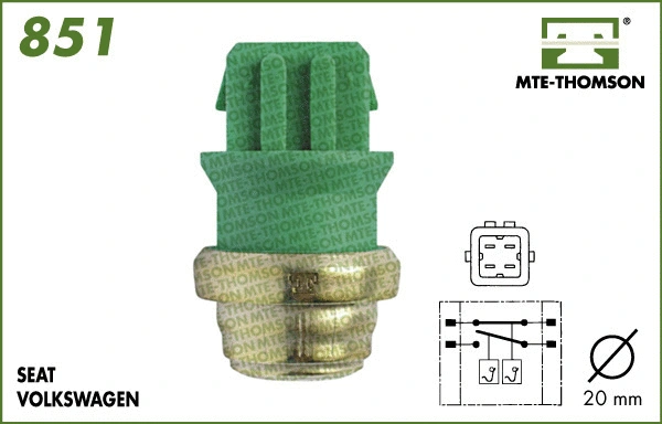 Temperature Switch, radiator fan (851)