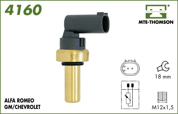 Sensor, coolant temperature (4160)
