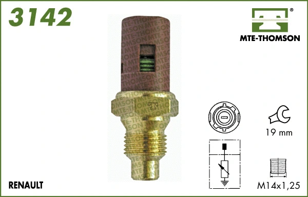Sensor, coolant temperature (3142)