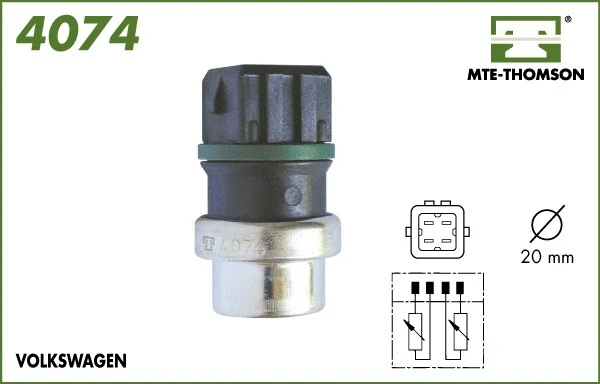 Sensor, coolant temperature (4074)