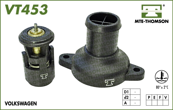 Thermostat, coolant (VT453.80)