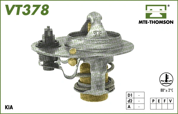 Thermostat, coolant (VT378.88)