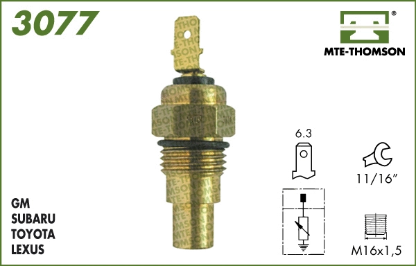 Sensor, coolant temperature (3077)