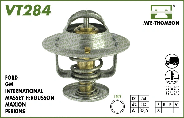 Thermostat, coolant (VT284.88)