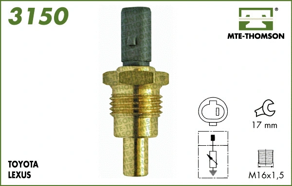 Sensor, coolant temperature (3150)