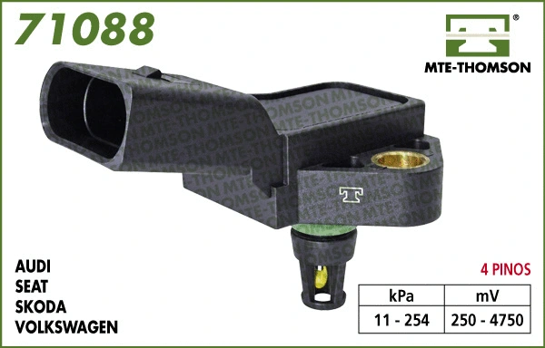 Sensor, intake manifold pressure (71088)