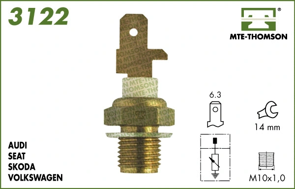 Sensor, coolant temperature (3122)