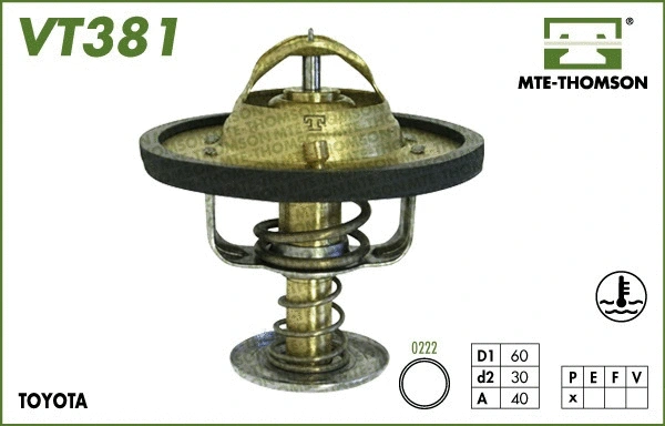 Thermostat, coolant (VT381.82)