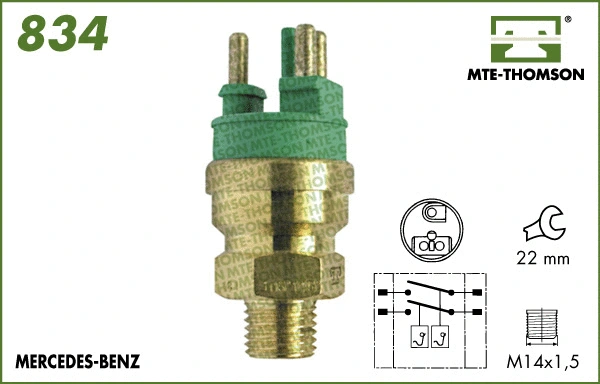Temperature Switch, radiator fan (834)