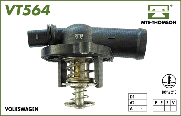 Thermostat, coolant (VT564.109)