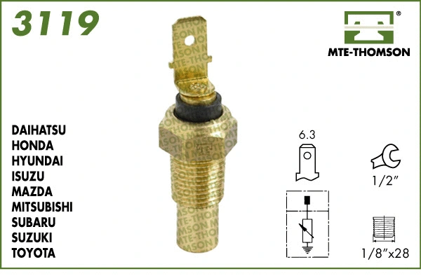 Sensor, coolant temperature (3119)