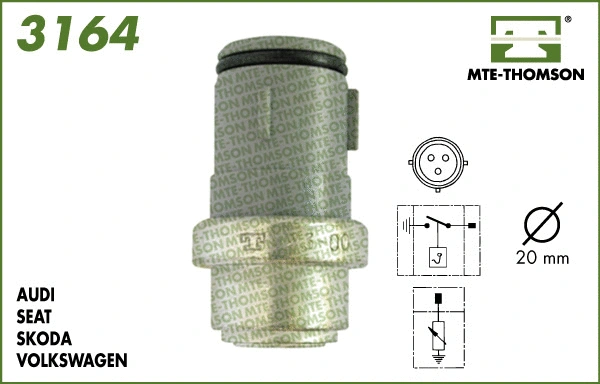 Sensor, coolant temperature (3164)
