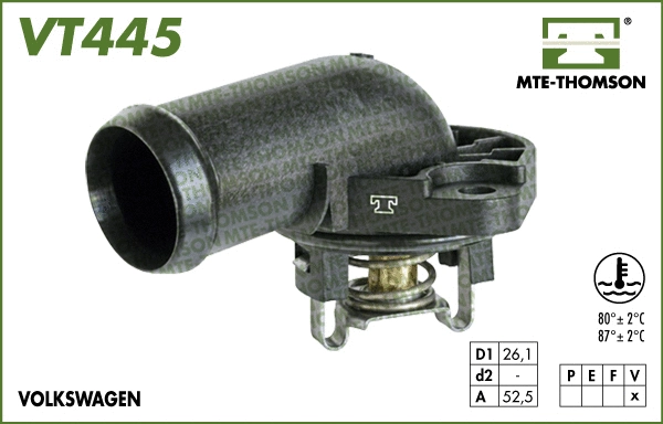 Thermostat, coolant (VT445.80)