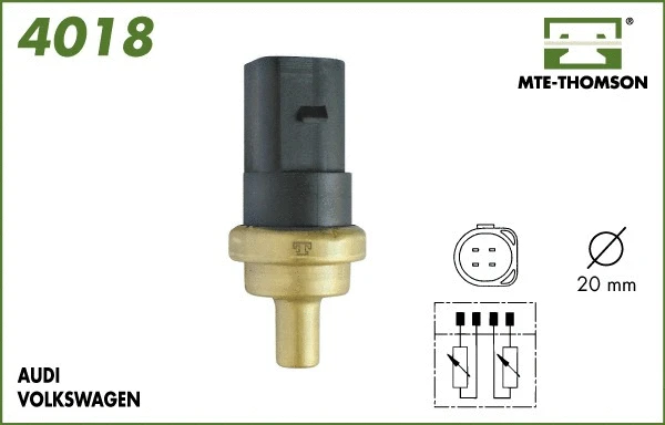 Sensor, coolant temperature (4018)