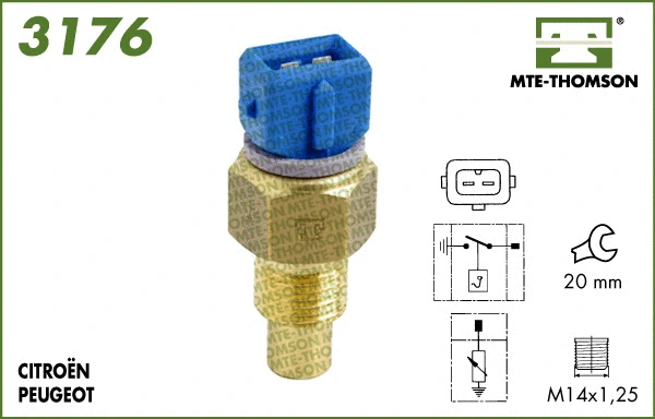Sensor, coolant temperature (3176)