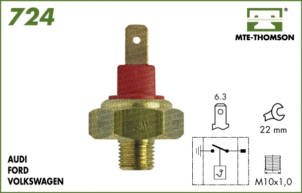 Temperature Switch, radiator fan (724)