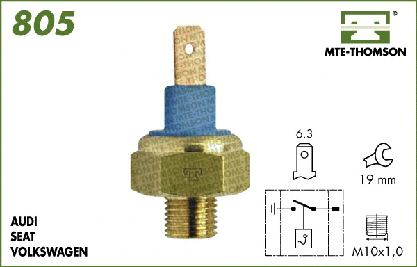 Temperature Switch, radiator fan (805.110)