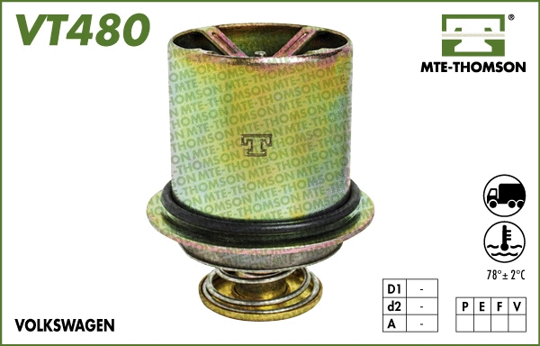 Thermostat, coolant (VT480.78)