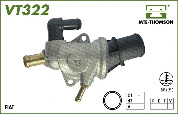 Thermostat, coolant (VT322.88)
