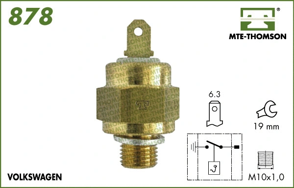 Temperature Switch, radiator fan (878.90)