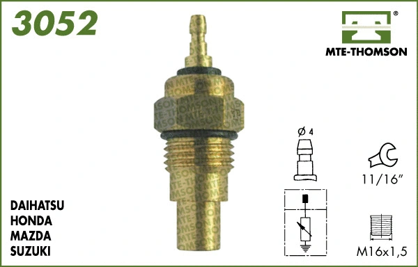 Sensor, coolant temperature (3052)