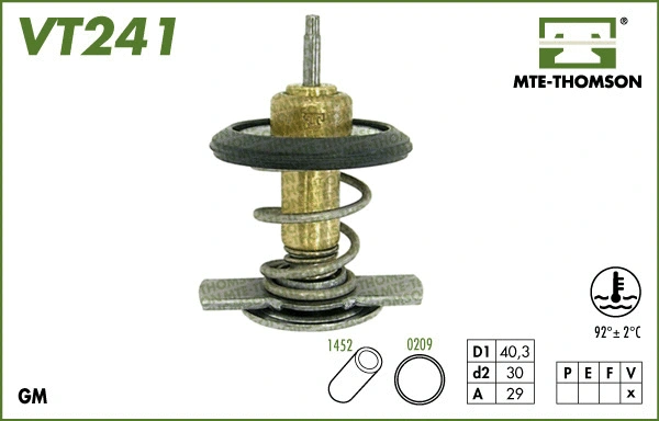 Thermostat, coolant (VT241.92)