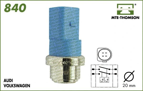 Temperature Switch, radiator fan (840)