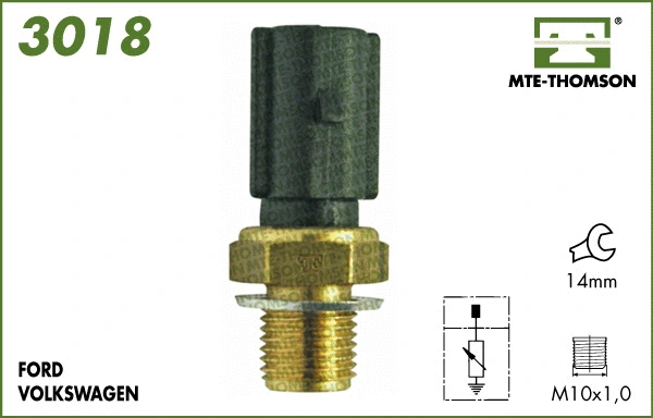 Sensor, coolant temperature (3018)