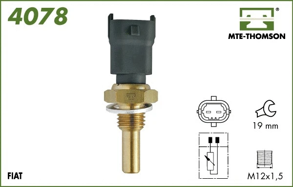 Sensor, coolant temperature (4078)