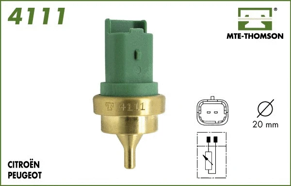 Sensor, coolant temperature (4111)