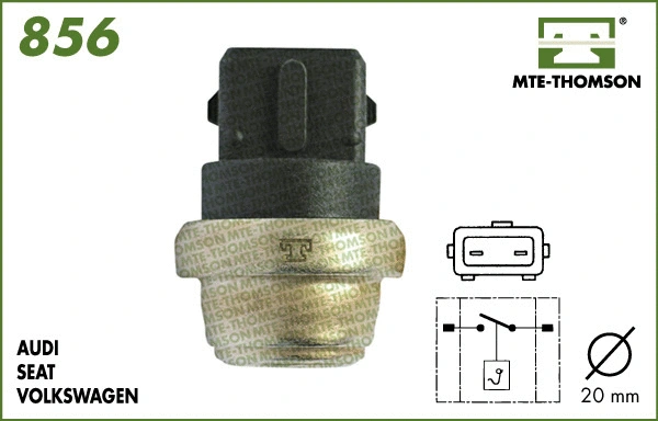 Temperature Switch, radiator fan (856.110)