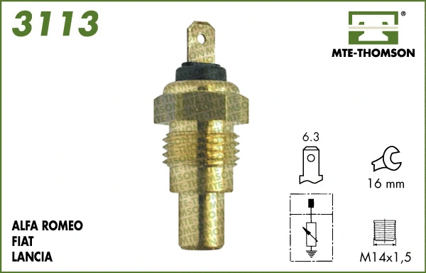 Sensor, coolant temperature (3113)
