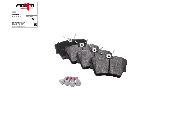 Brake Pad Set, disc brake (120049110)