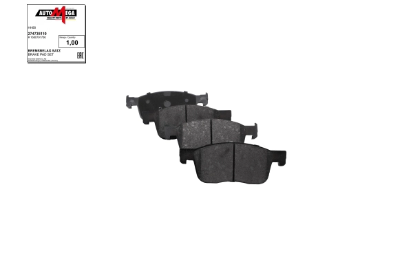 Brake Pad Set, disc brake (274735110)
