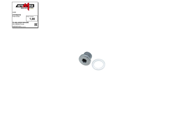 Screw Plug, oil sump (274764310)
