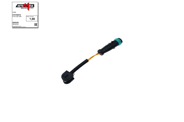Warning Contact, brake pad wear (274749210)