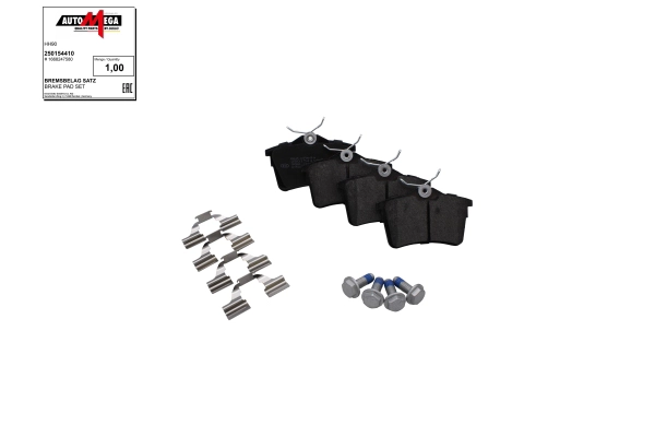 Brake Pad Set, disc brake (250154410)