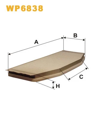 Filter, cabin air (WP6838)