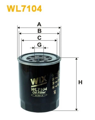 Oil Filter (WL7104)