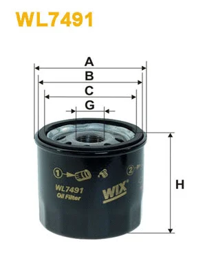 Oil Filter (WL7491)