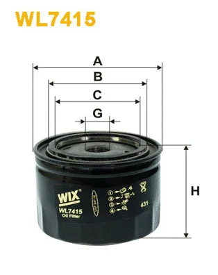 Oil Filter (WL7415)