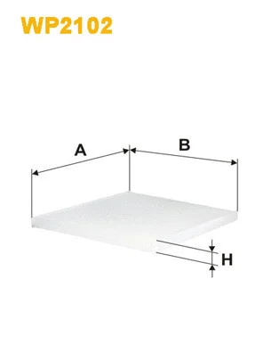 Filter, cabin air (WP2102)