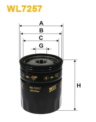 Oil Filter (WL7257)