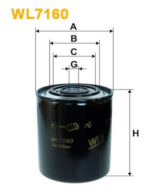 Oil Filter (WL7160)